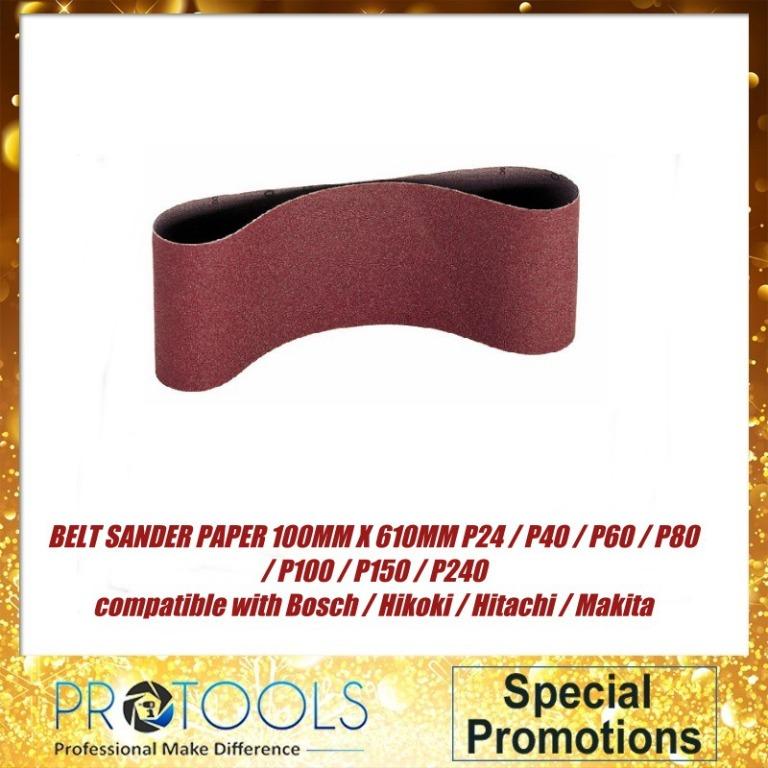 Bosch belt shop sander sheets