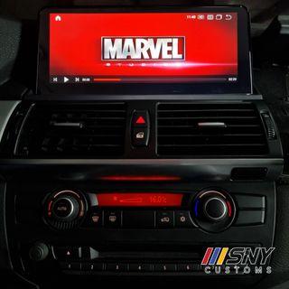 BMW e70 x5 x6 f30 f10 e90 e60 e87 big touch screen gps waze youtube netflix Spotify apple Carplay music