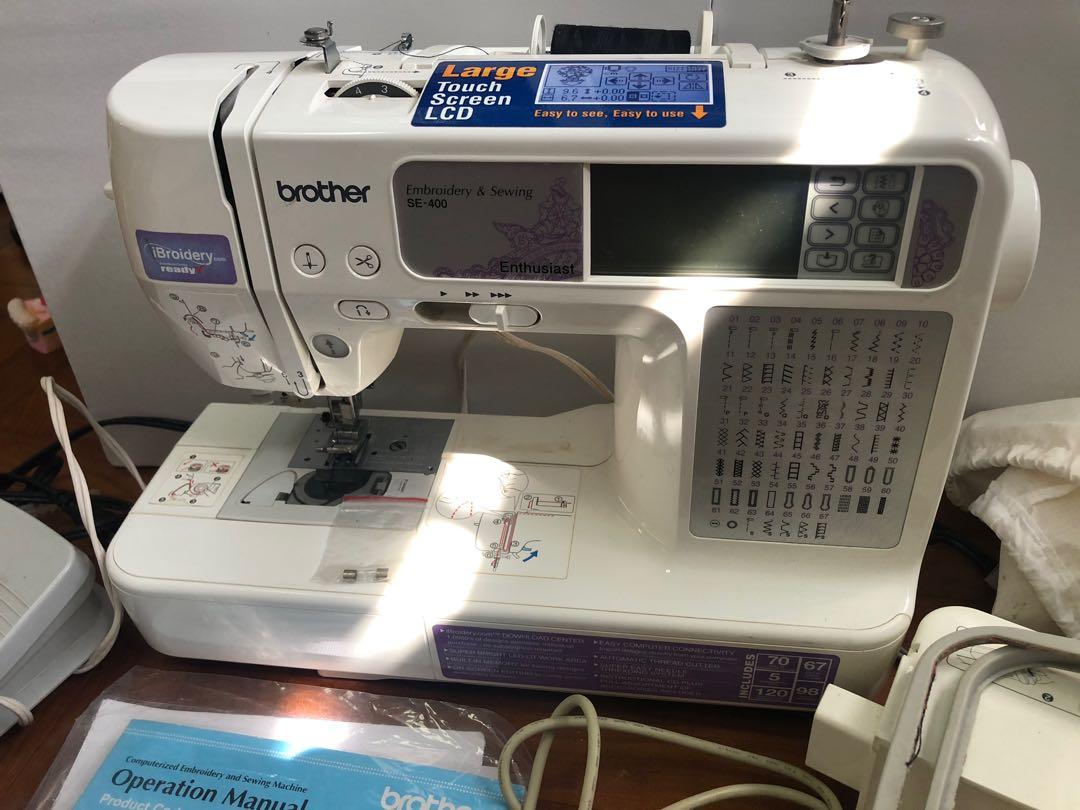 Brother SE 400 embroidery sewing machine, Hobbies & Toys, Stationery