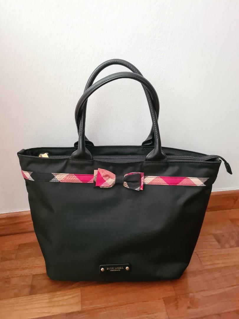 Burberry Blue Label Crestbridge Tote Bag, Women's Fashion, Bags