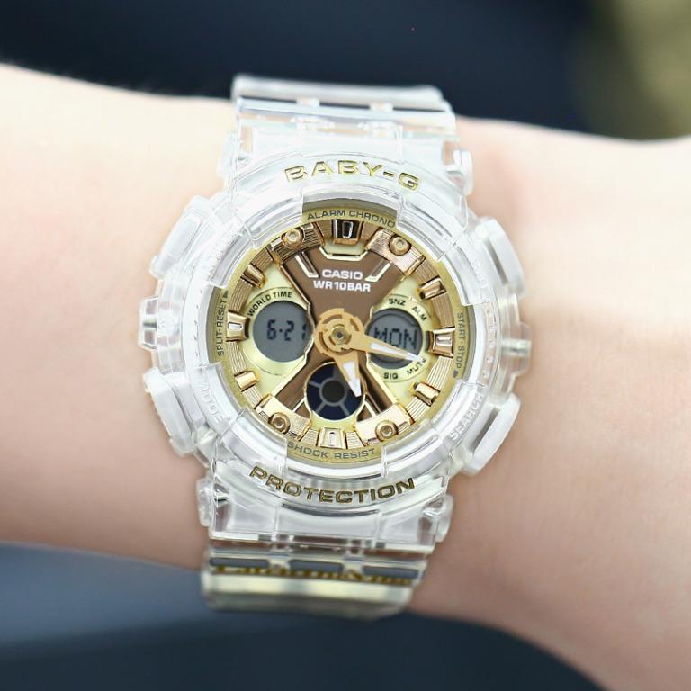 Baby g outlet transparent gold
