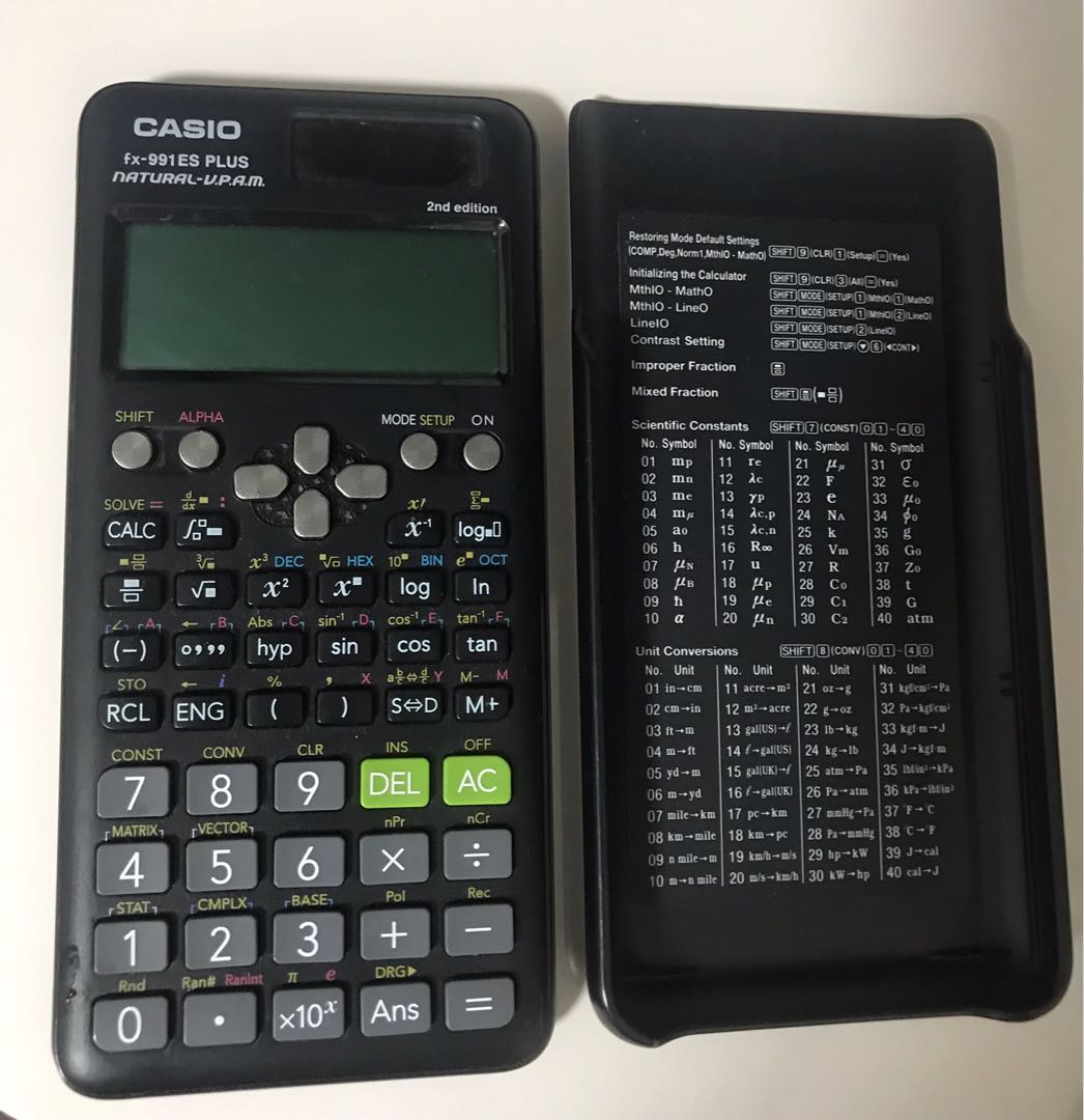 CASIO CALCULATER FX991ES PLUS 417 FUNCTIONS, 50 OFF