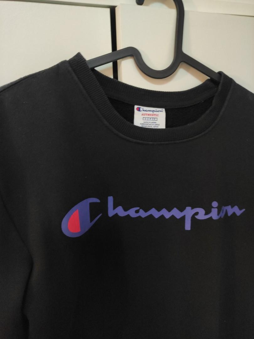 Champion shop black sweatshirt