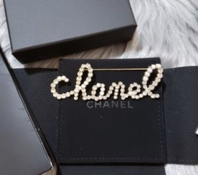 Chanel Script Brooch
