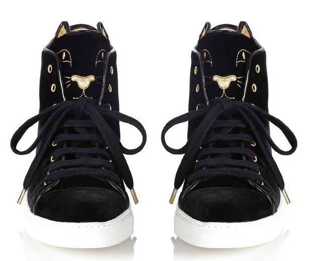 Charlotte Olympia cool cat sneakers 38.5 made in Portugal, Luxury