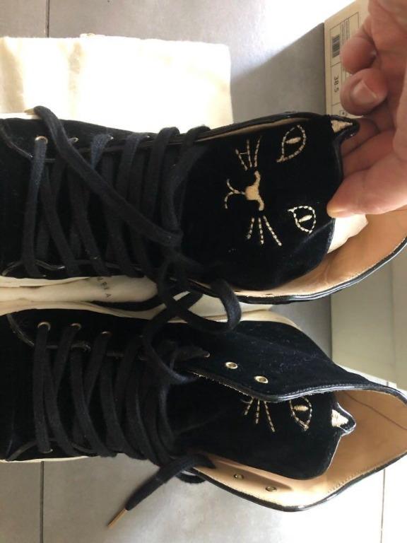 Charlotte Olympia cool cat sneakers 38.5 made in Portugal, Luxury