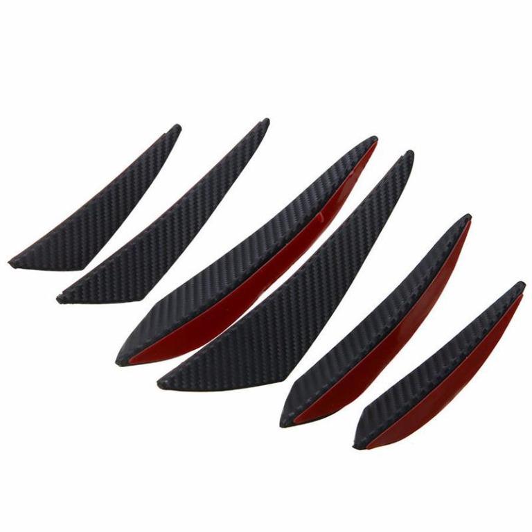 CHEAP! BRAND NEW UNIVERSAL 6PCS CAR FRONT BUMPER LIP SPLITTER FINS