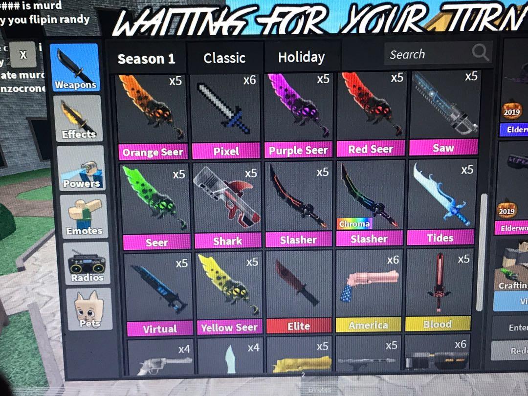 Selling - Selling MM2 Godlies AND Corrupt in bulk $450 On sale