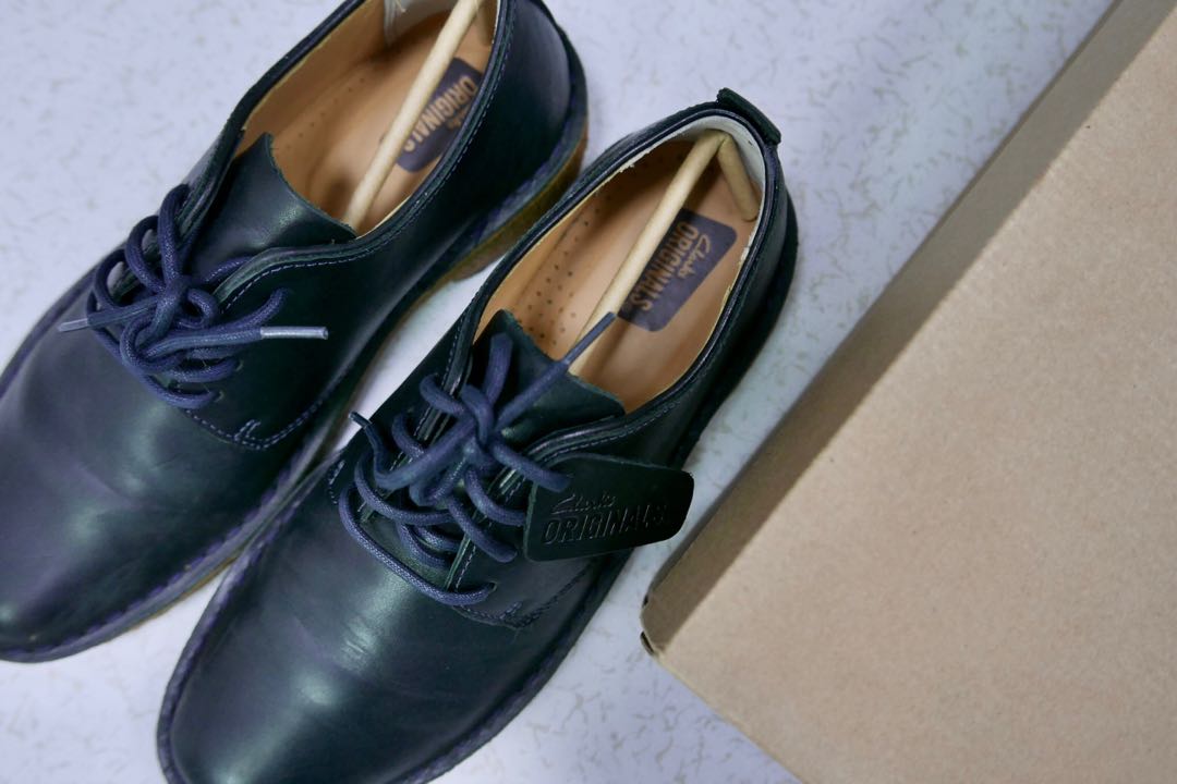Clarks desert discount london black leather