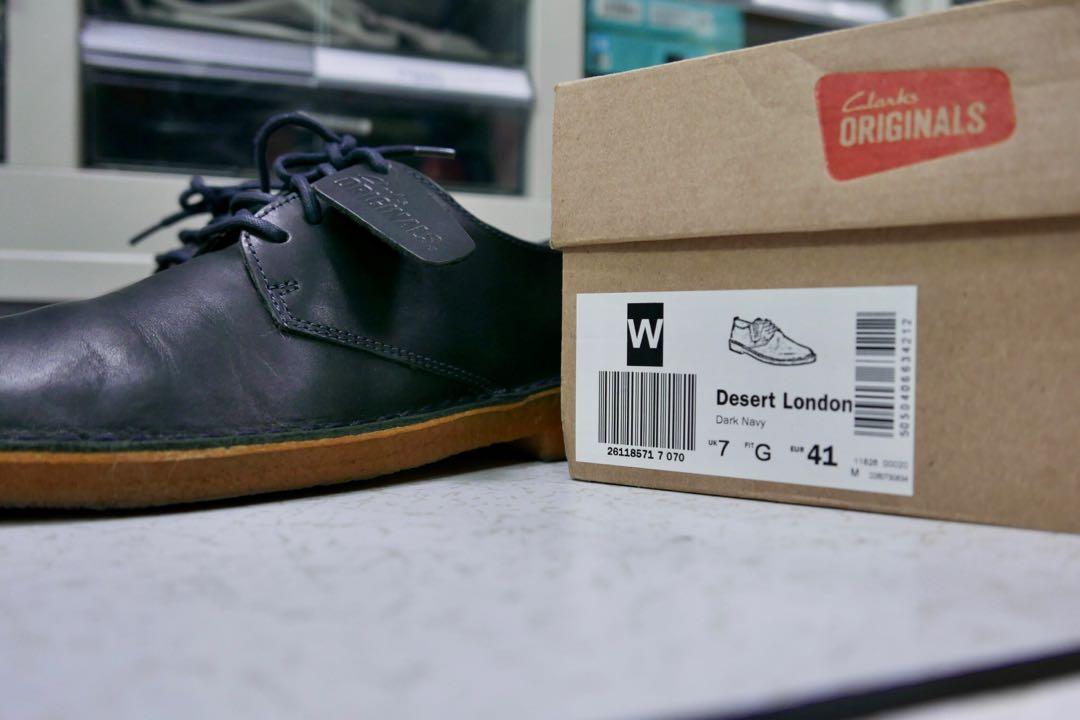 CLARKS Desert London Dark Navy