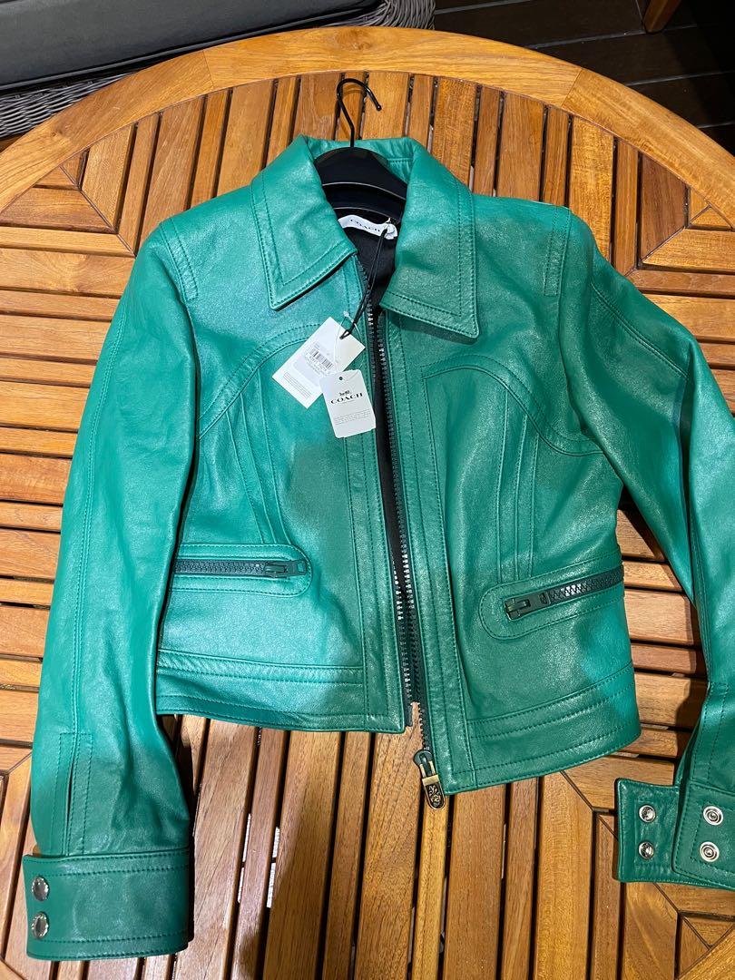 Coach Women Leather Jacket Brand New!!, Women's Fashion, Coats, Jackets