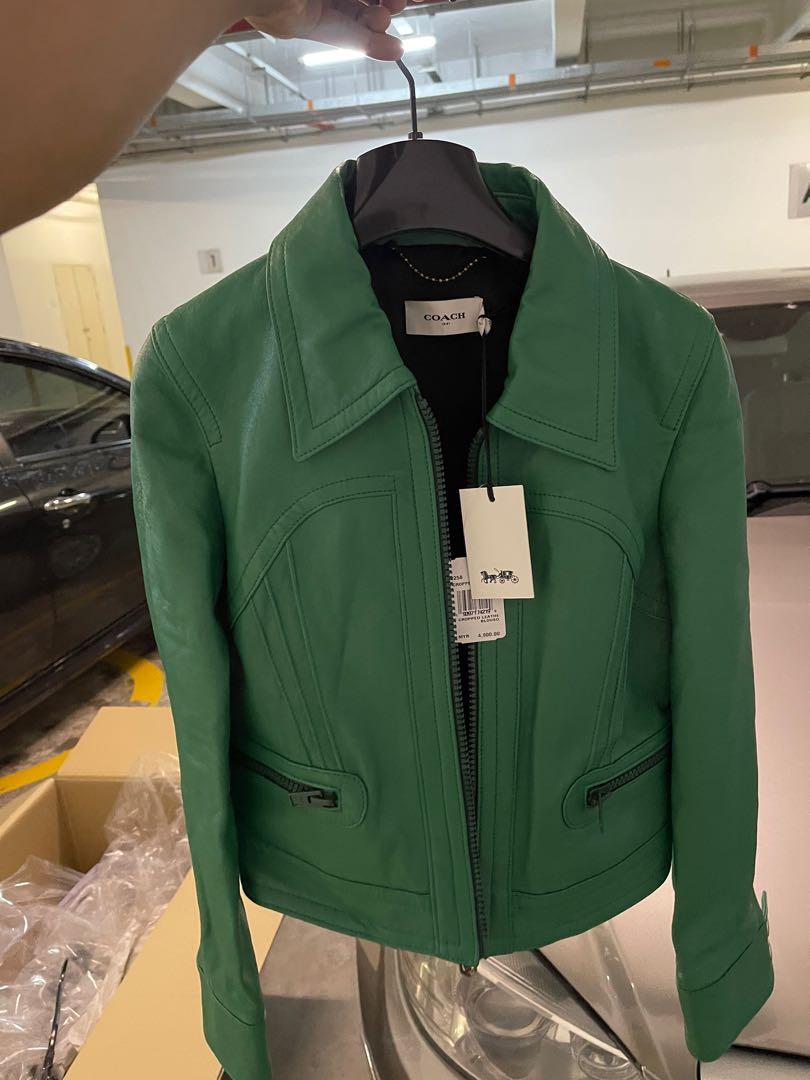Coach Women Leather Jacket Brand New!!, Women's Fashion, Coats, Jackets
