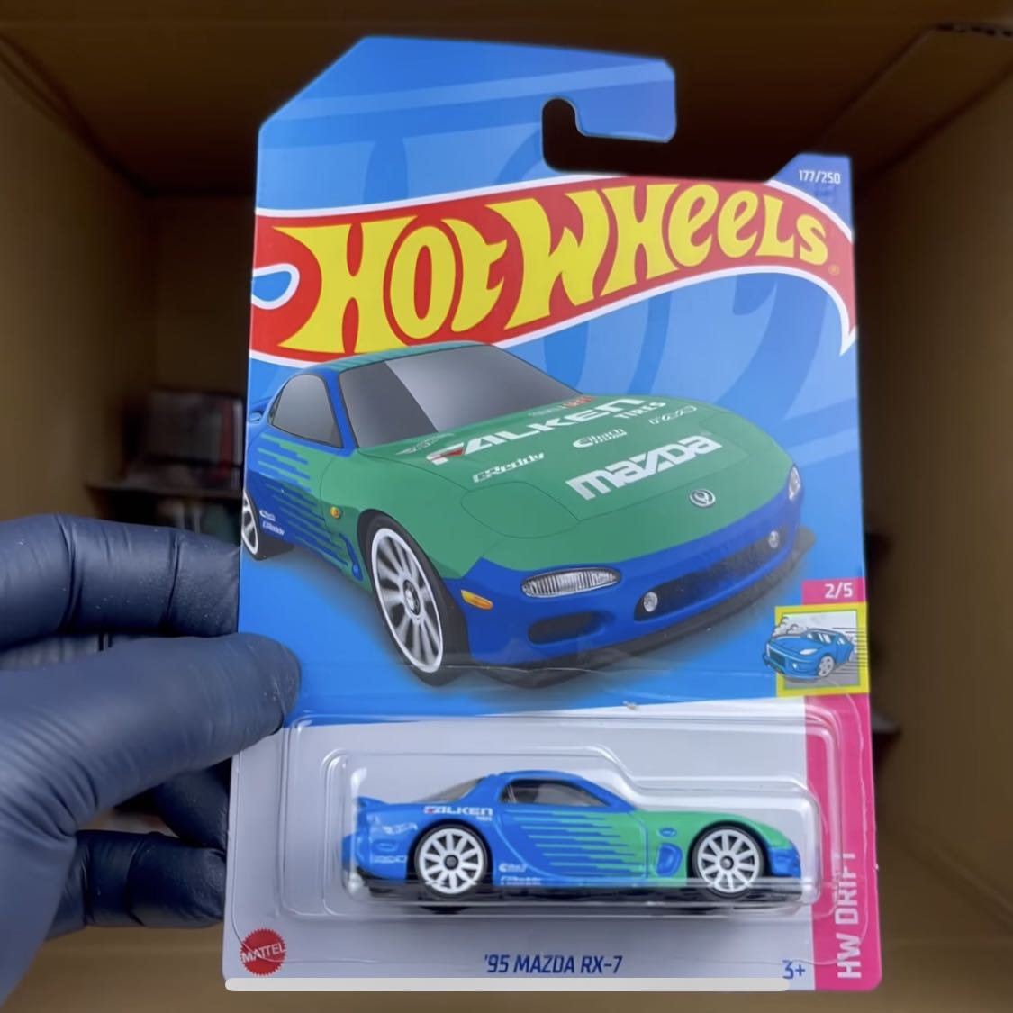 [Reserved] Hotwheels Hot wheels mainline 95 Mazda RX7 [Falken] case