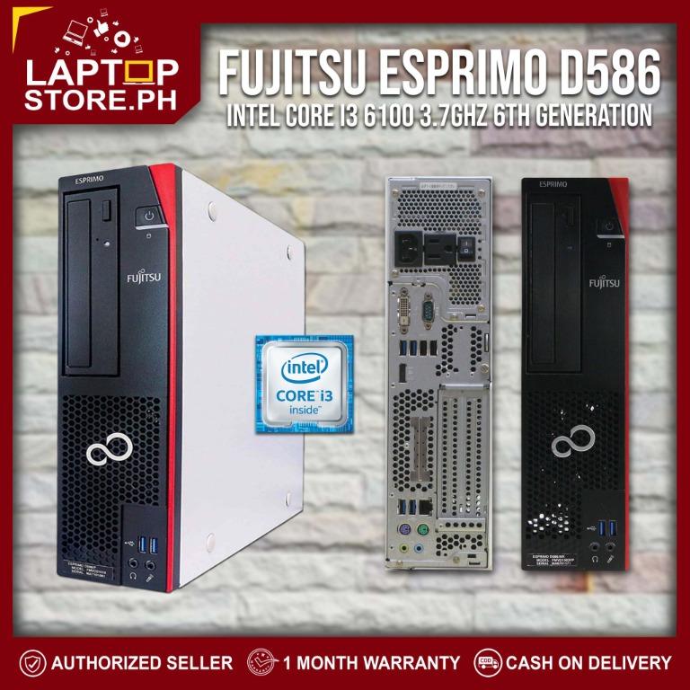 CPU Computer Desktop FUJITSU Esprimo D586 Intel Core i3 6100 3.7