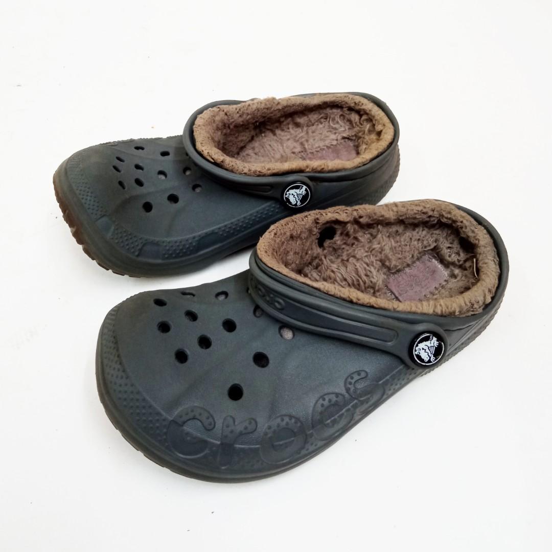 Winter discount lined crocs