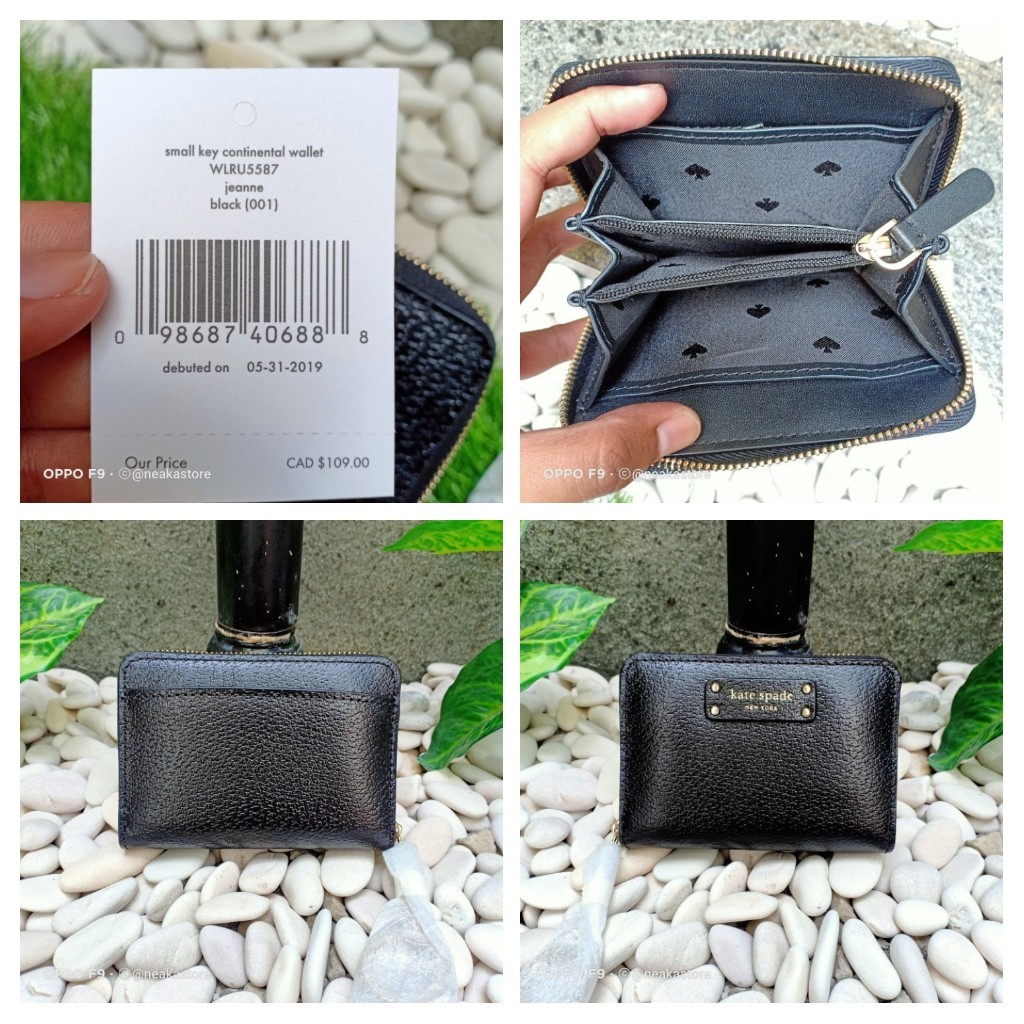 Dompet KS jeanne small key continental hitam WLRU5587