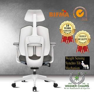 DUOREST WN 92A-GRY Ergonomic Office Chair-10 years warranty