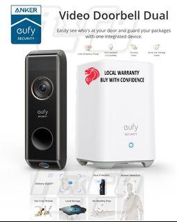 Eufy Anker 2k Video Doorbell Dual Camera (Battery Powered) with HomeBase, Wireless Doorbell Camera, Dual Motion and Package Detection, 2K HD, Family Recognition, No Monthly Fee, cctv viewer