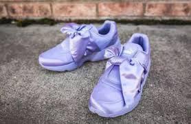 Purple fenty sale bow sneakers