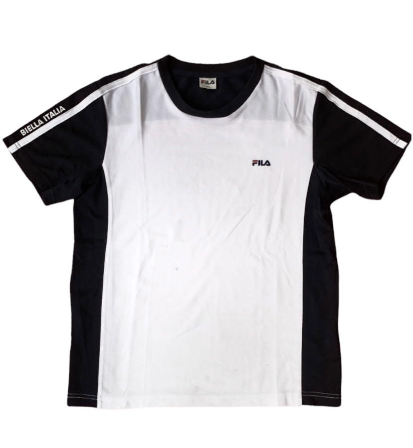Fila t shirt, Fesyen Pria, Pakaian 