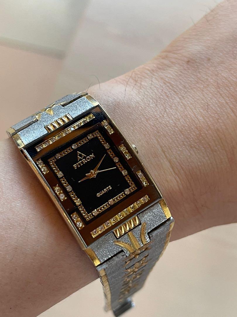 Fitron watch on sale gold