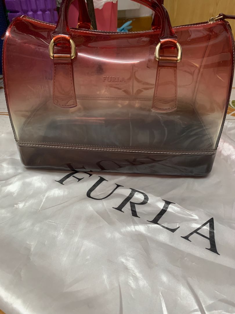 Furla pink top candy bag
