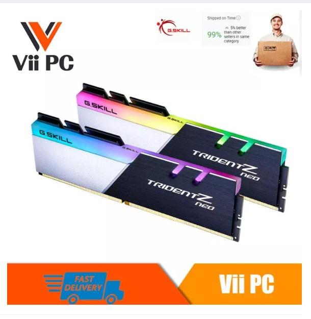 G.SKILL F4 3600C16D 32GTZNC Trident Z Neo DDR4 3600MHz CL16 19 19 39 1.35V 32GB 2x16GB