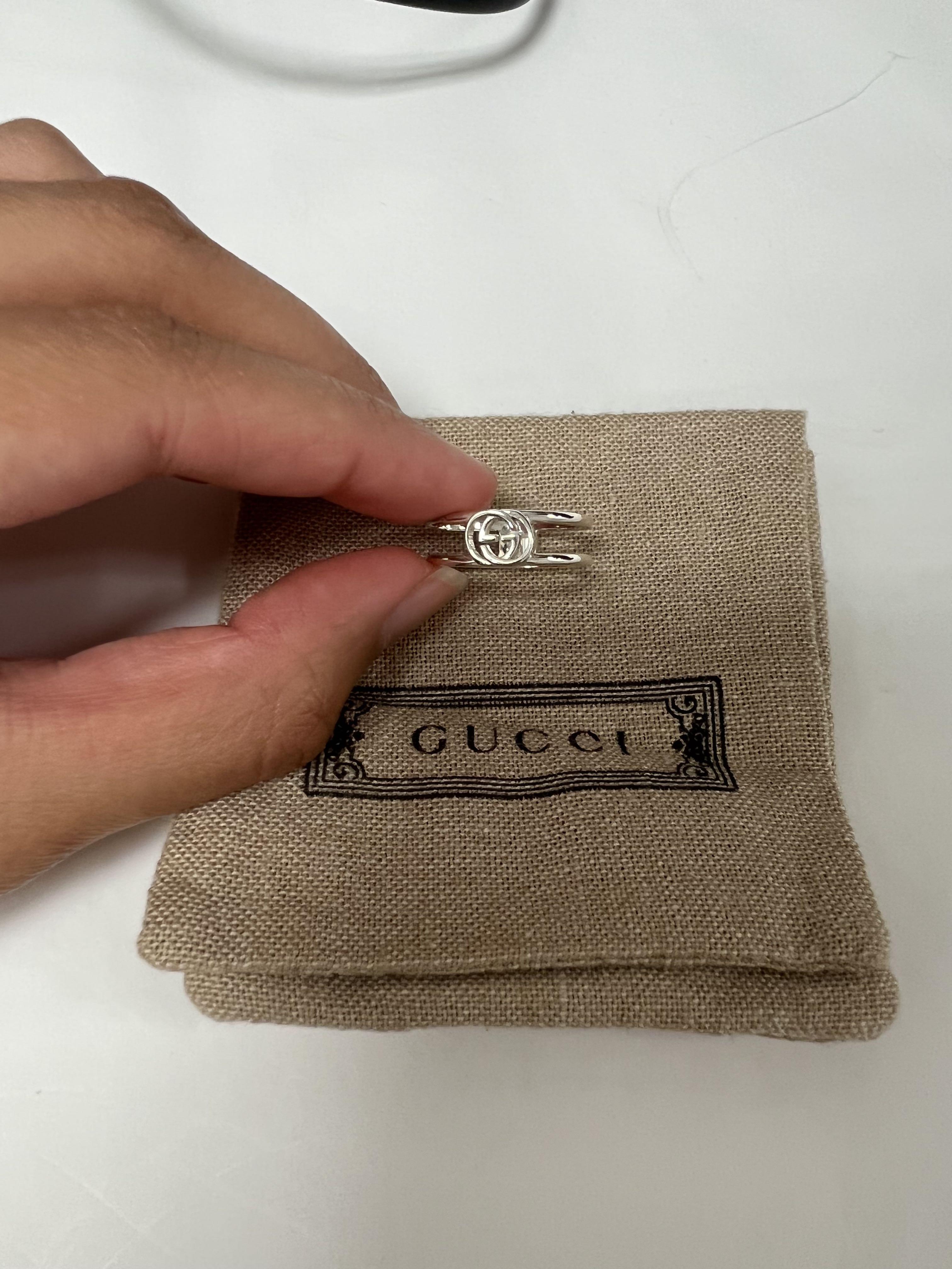 Interlocking g discount thin open band