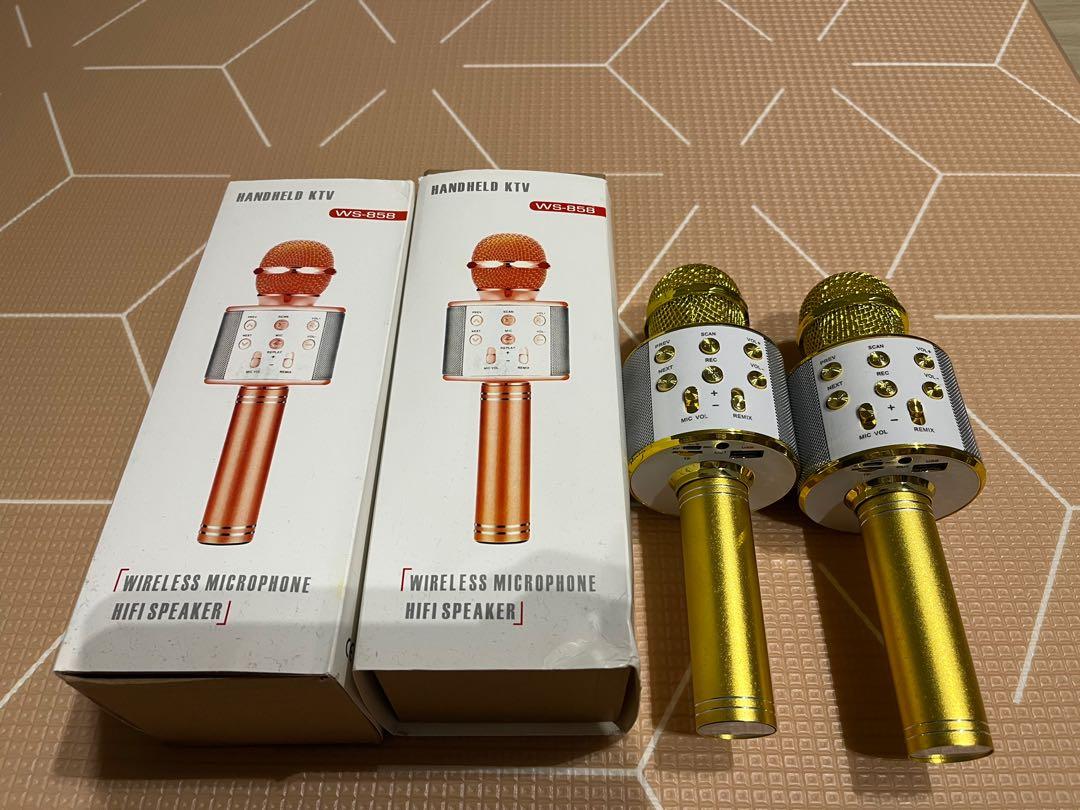 Handheld KTV Wireless Microphone with Hifi Speaker, Audio, Microphones