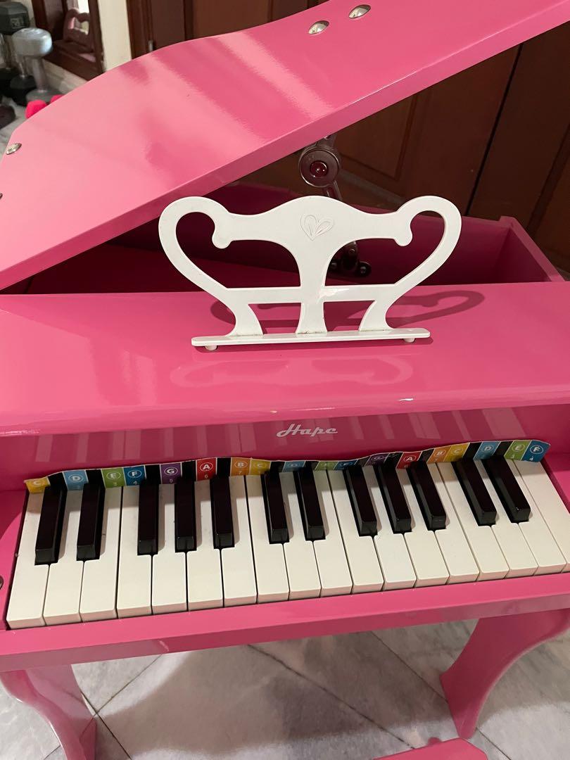 Hape 0319 Grand Piano Music Toy in Pink 30 keys for kids age 3
