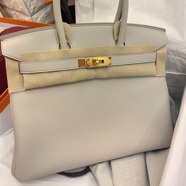 Hermes Birkin 30 8L Beton Togo leather