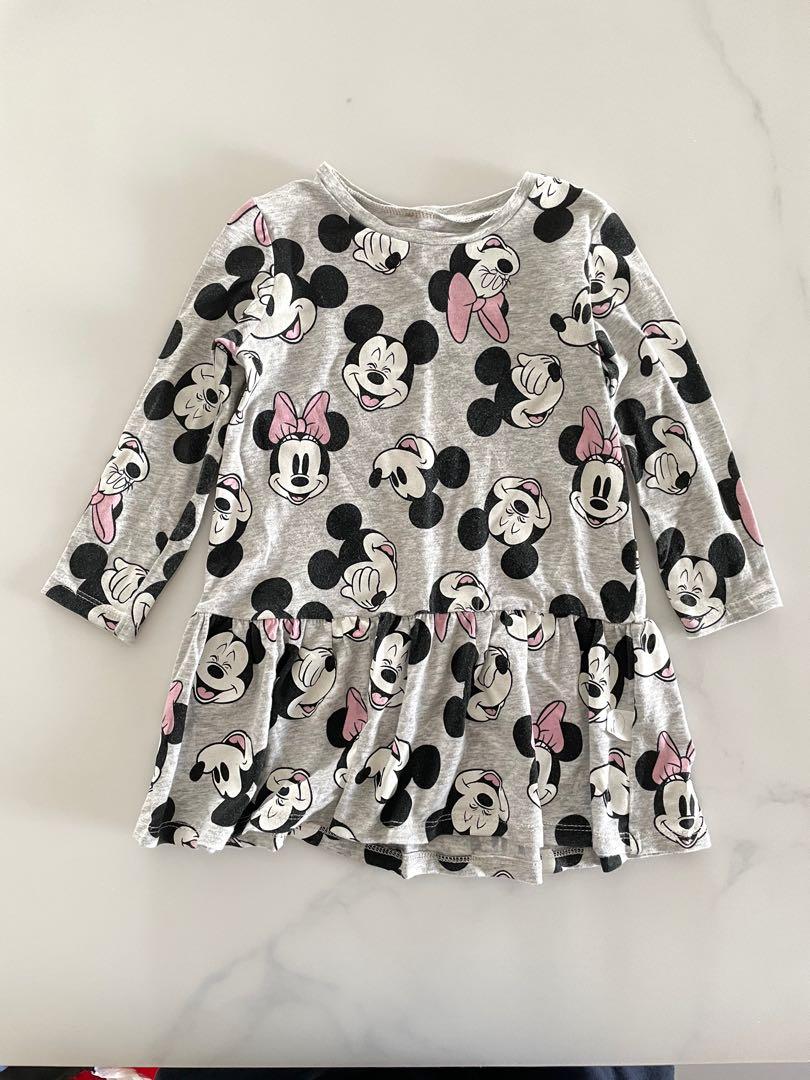 Reserve H M Disney Minnie Baby Girl Dress Long Sleeve Babies