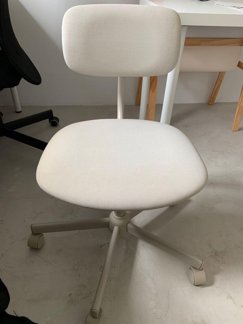 Ikea Bleckberget Office Swivel Chair - Beige, Furniture & Home Living,  Furniture, Chairs on Carousell