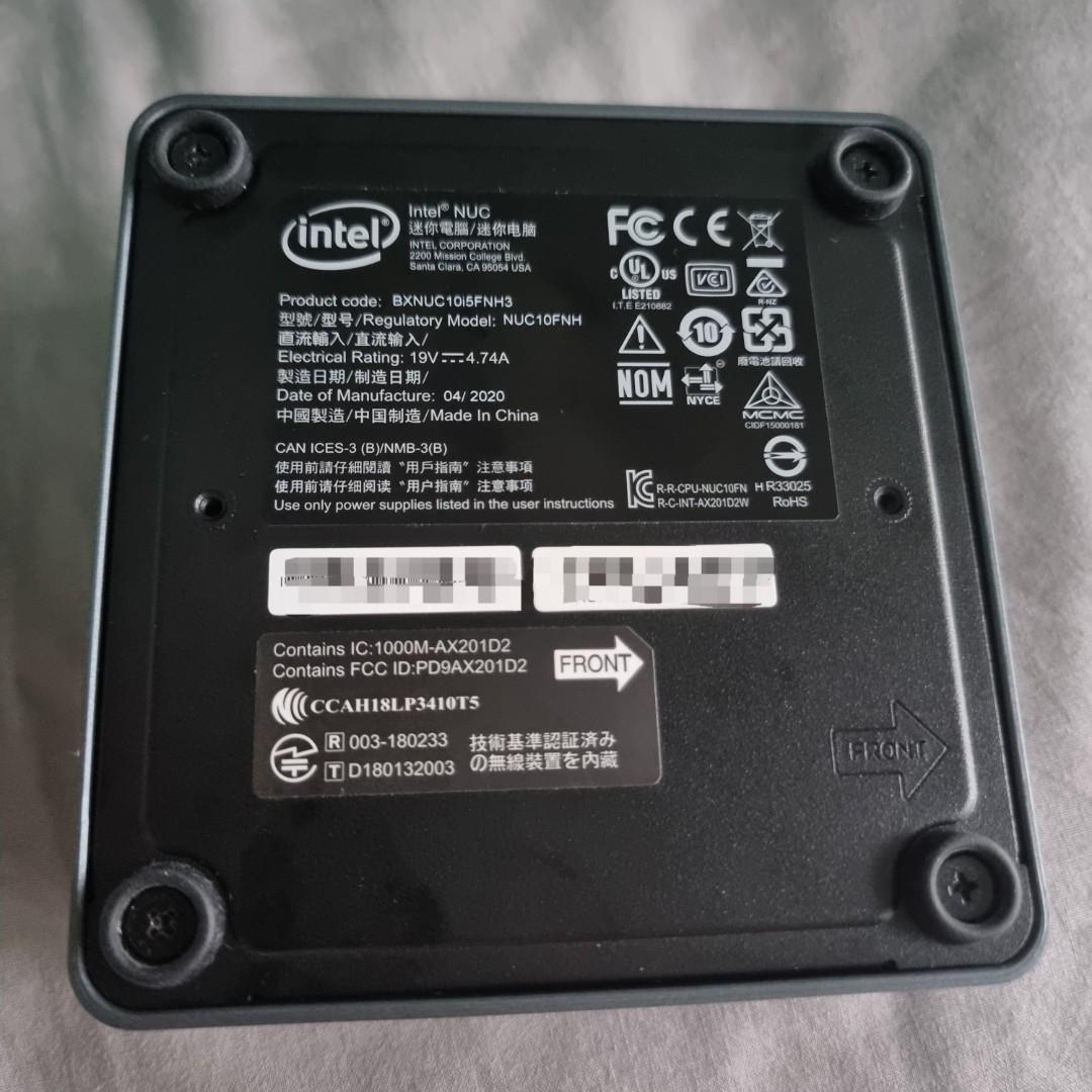 Intel NUC 10, Intel Core i5 10th gen barebone. BXNUC10i5FNH3, Computers