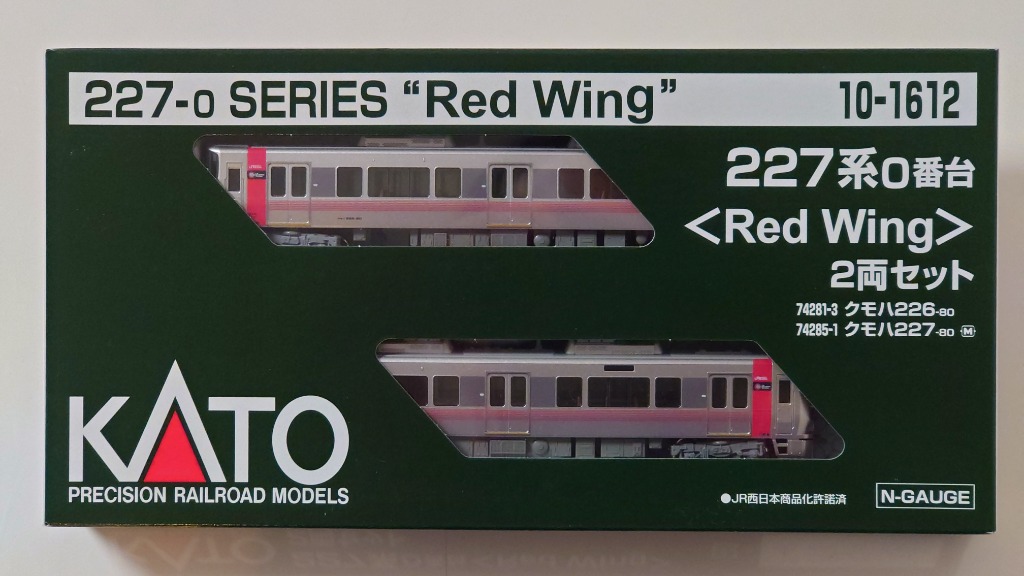 Kato 10-1612 227系0番台Red Wing 2両, 興趣及遊戲, 玩具& 遊戲類 