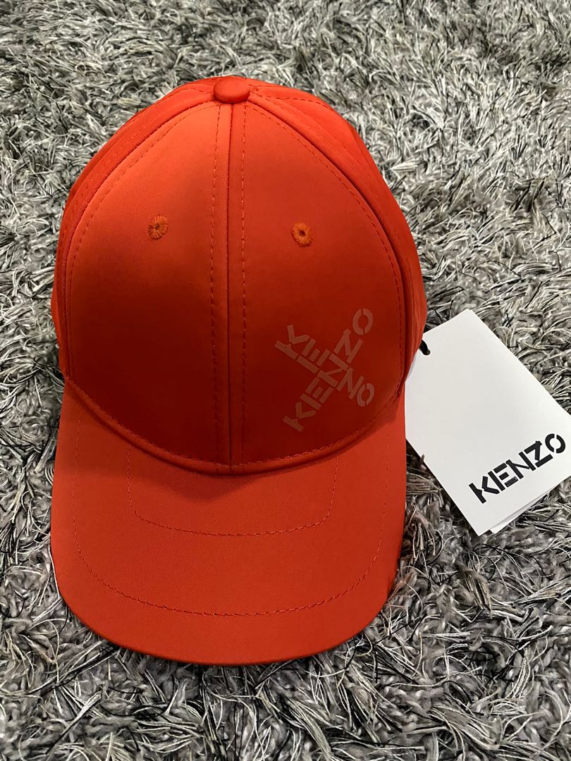Kenzo Orange Cap, Men's Fashion 