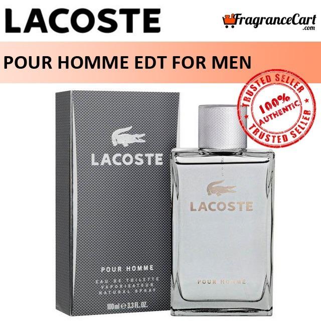 Lacoste Pour Homme EDT for Men 100ml Tester Eau de Toilette Brand New 100 Authentic Perfume Fragrance