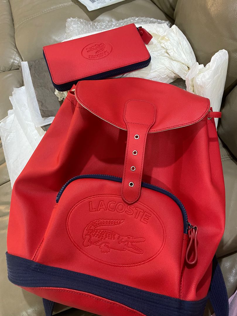 Lacoste backpack red store