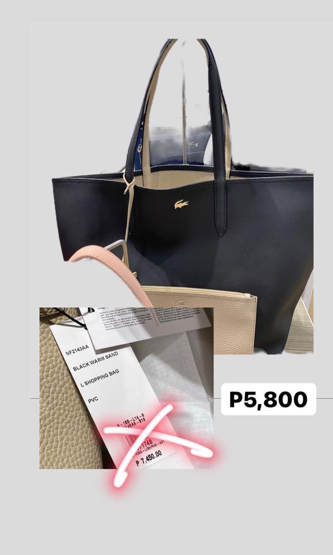 Lacoste Women's Large Shopping Bag - Black