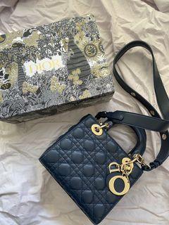 Lady Dior navy bag (navy)