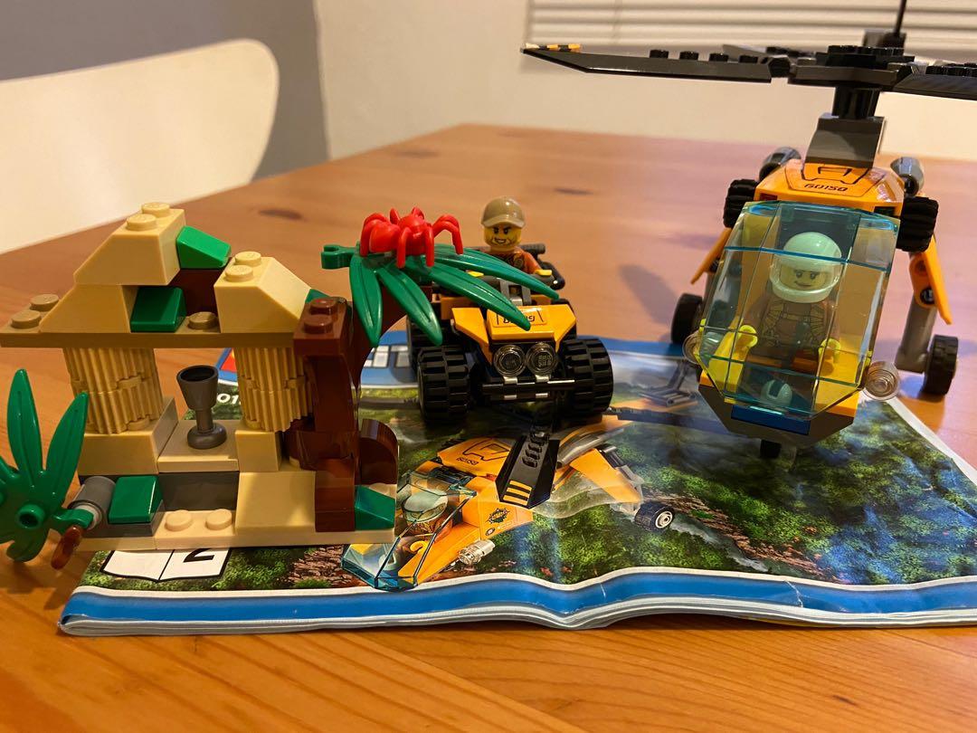 lego jungle cargo helicopter