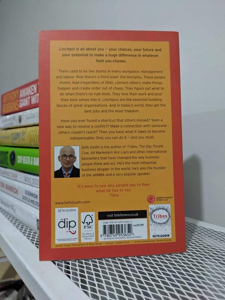 Linchpin Are You Indispensable? by Seth Godin Book, Hobbies & Toys