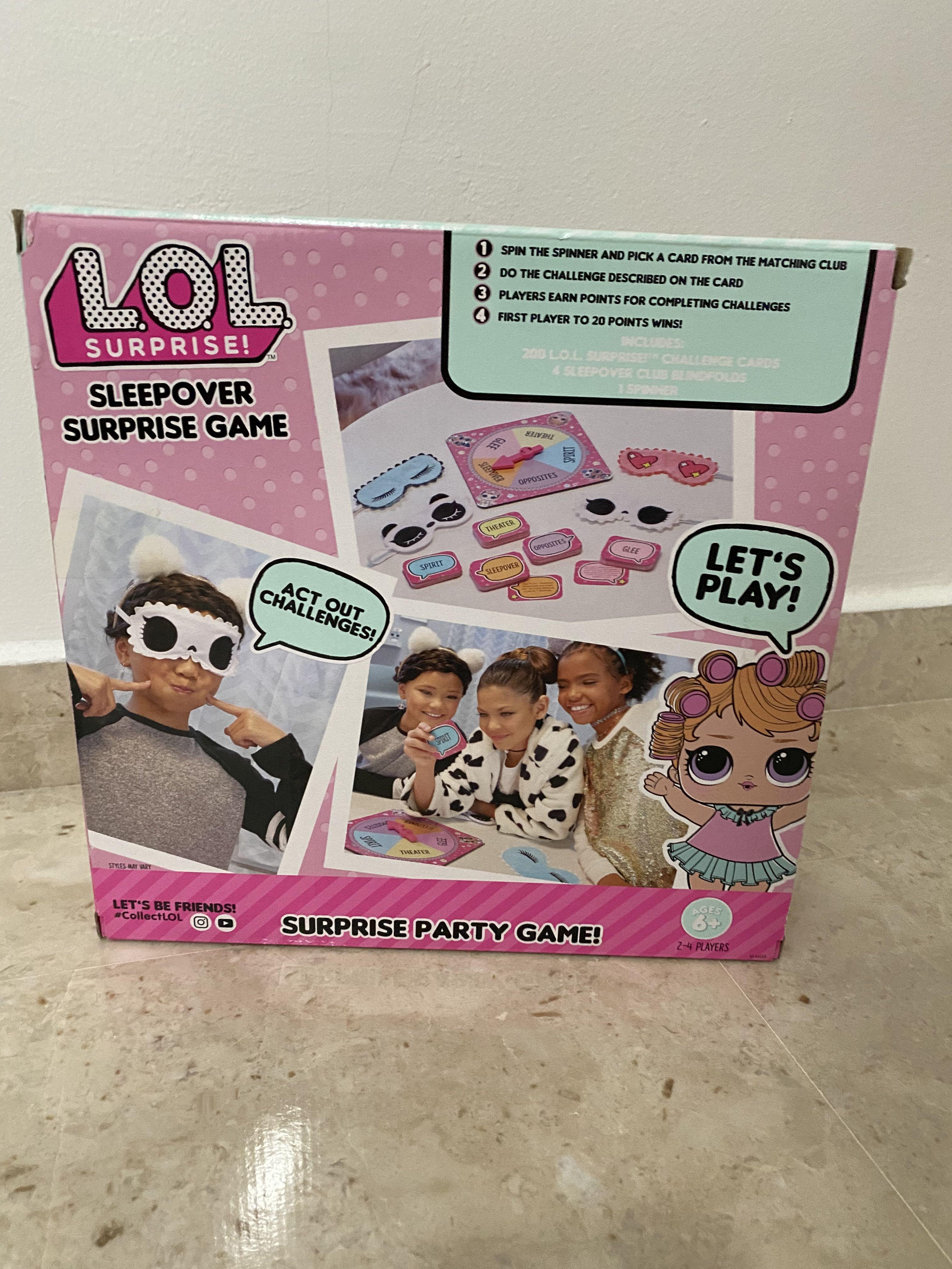 L.O.L. Surprise! Sleepover Surprise Game Age 6+, Hobbies & Toys, Toys ...