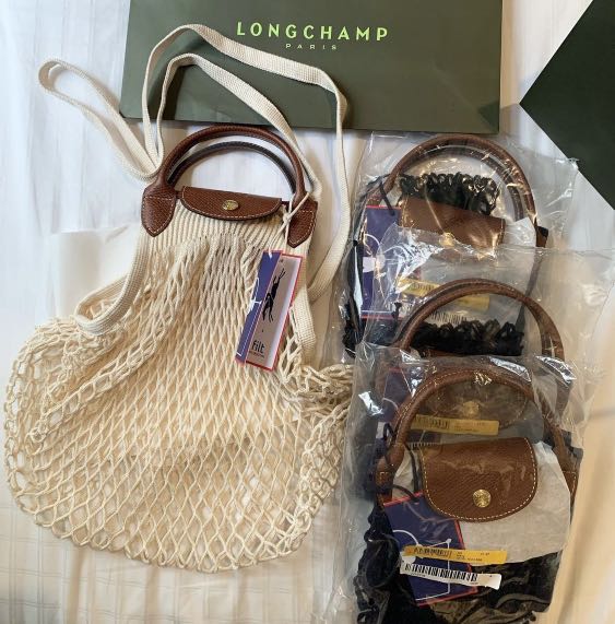 Longchamp le Pliage Filet in Ecru, Women's Fashion, Bags & Wallets, Beach  Bags on Carousell