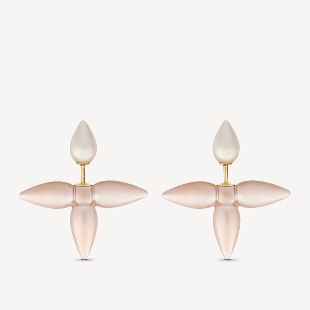 Louis Vuitton Louisette Macro Earrings 2022 Ss, Gold, One Size