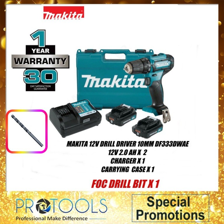 Makita df333dwae 12v deals