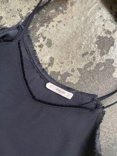 mango navy casual dress xs