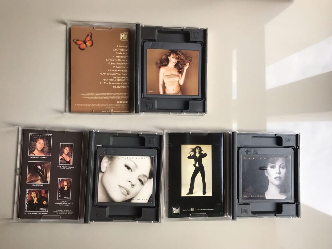 Mariah Carey minidisc albums bundle, Hobbies & Toys, Music & Media