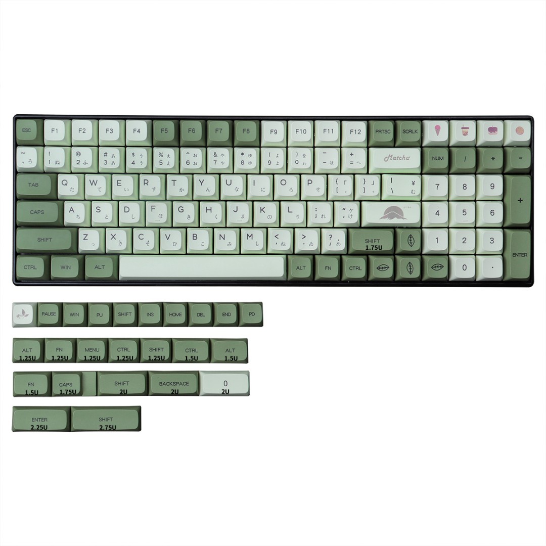 matcha japanese keycaps