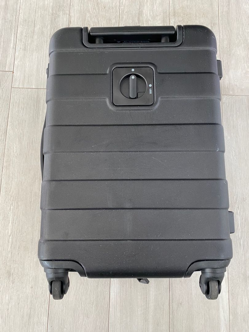 MUJI 20L hard suitcase black, Hobbies & Toys, Travel, Luggage on Carousell